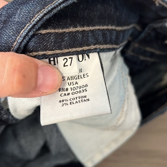 HUDSON LOW RISE SIGNATURE BOOTCUT DENIM  JEANS 27 - Picture 9 of 16